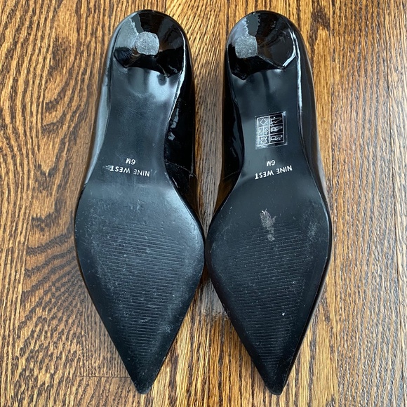 Nine West Patent Stiletto Heels - Black -  Sz 6 - Picture 16 of 16